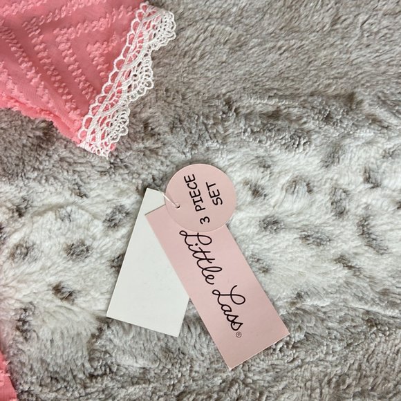 NWT! Little Lass floral set girls 18-24 months pastel pink lovecore garden party - Picture 11 of 13